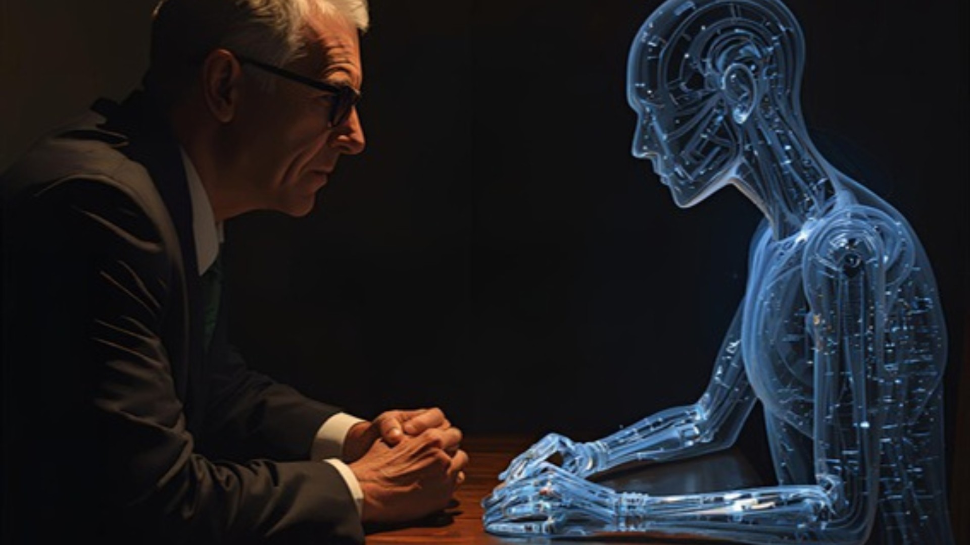 A reply from the machine