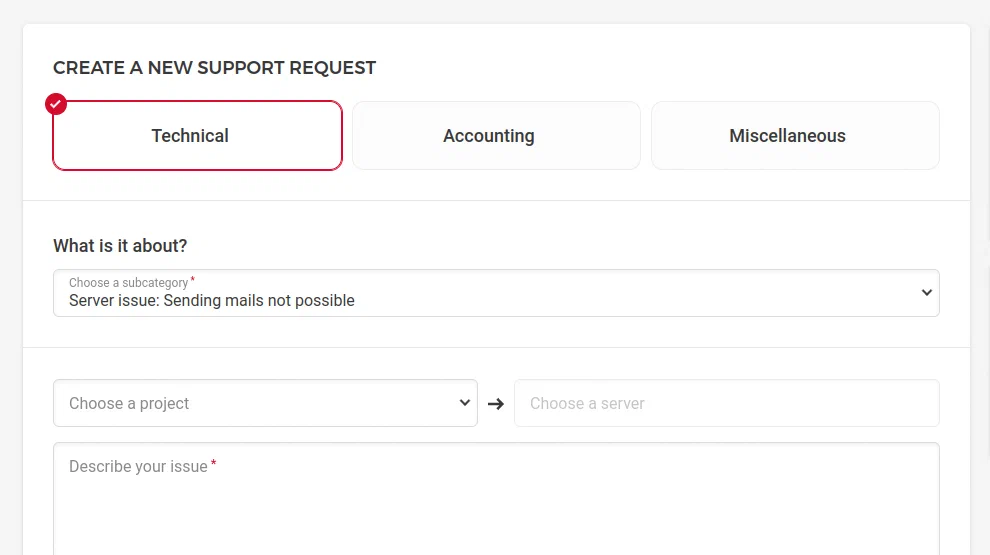 Hetzner Technical Support - Mail not possible