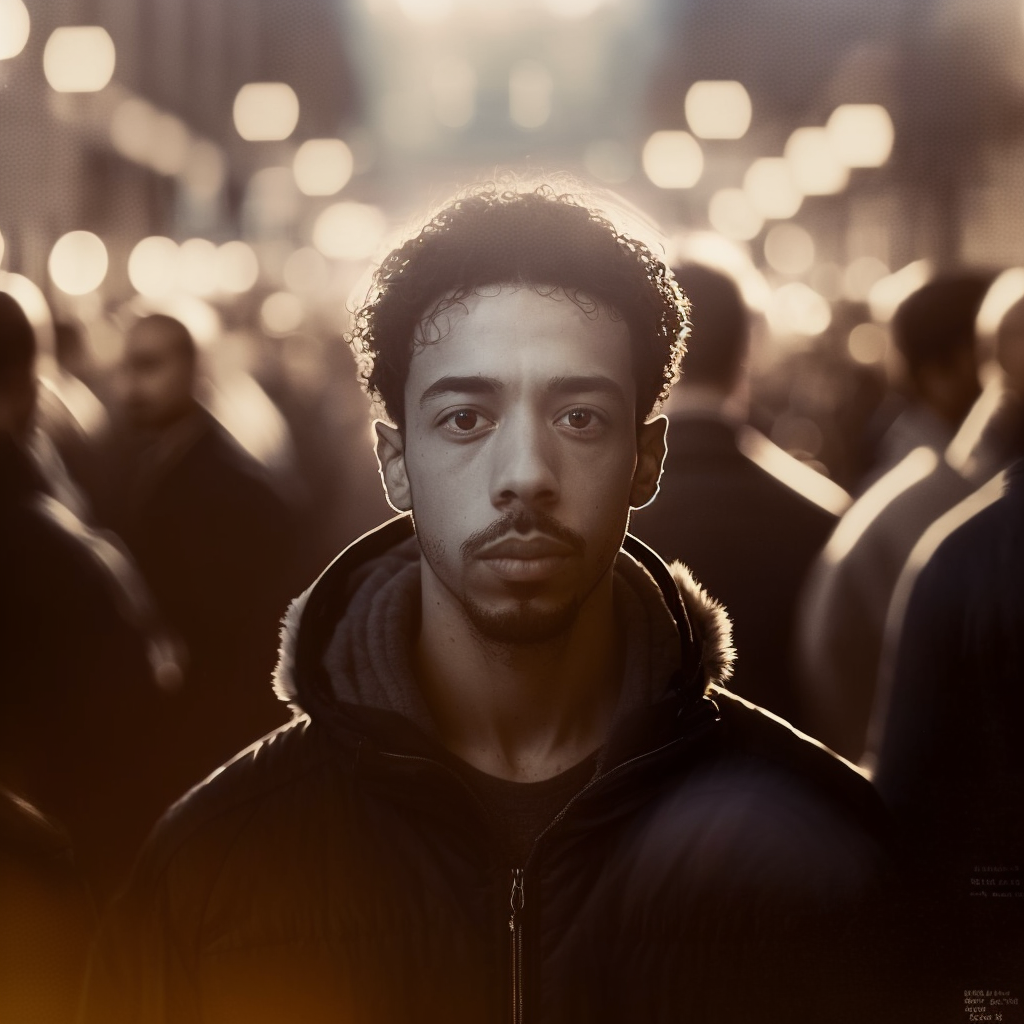 Standing alone in a crowd