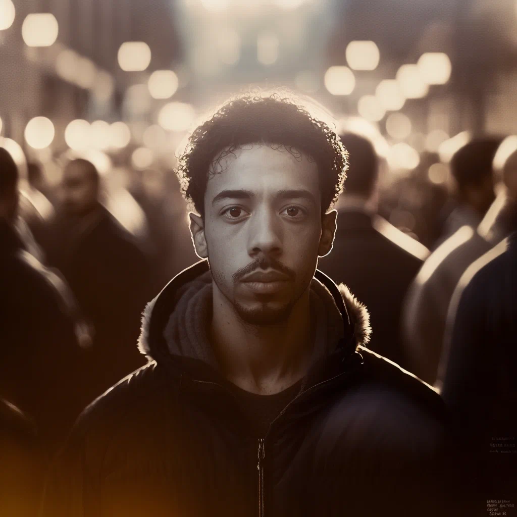 Standing alone in a crowd